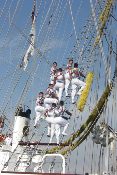 Sailors Troop Farewell