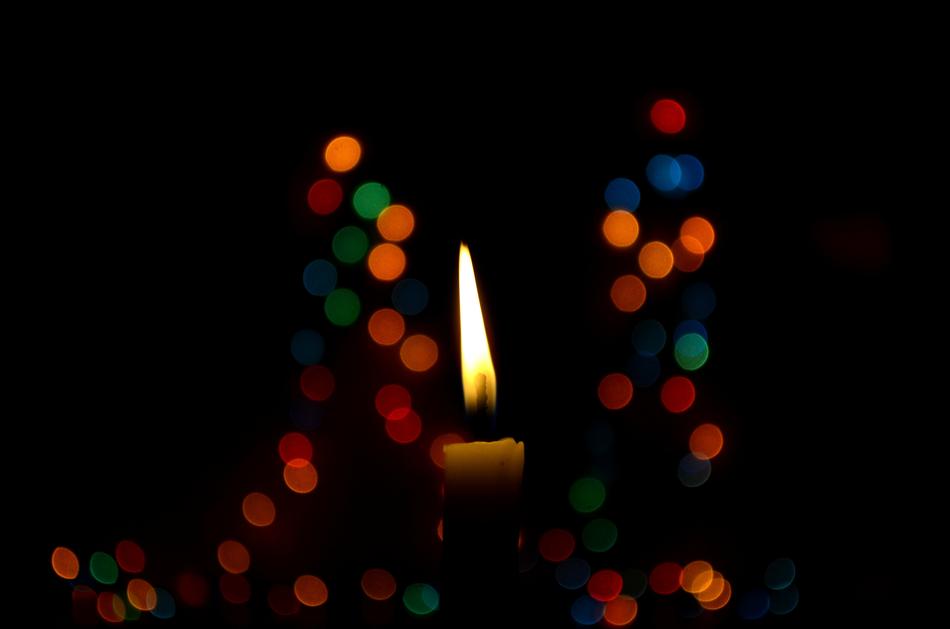 Candle Bokeh Christmas