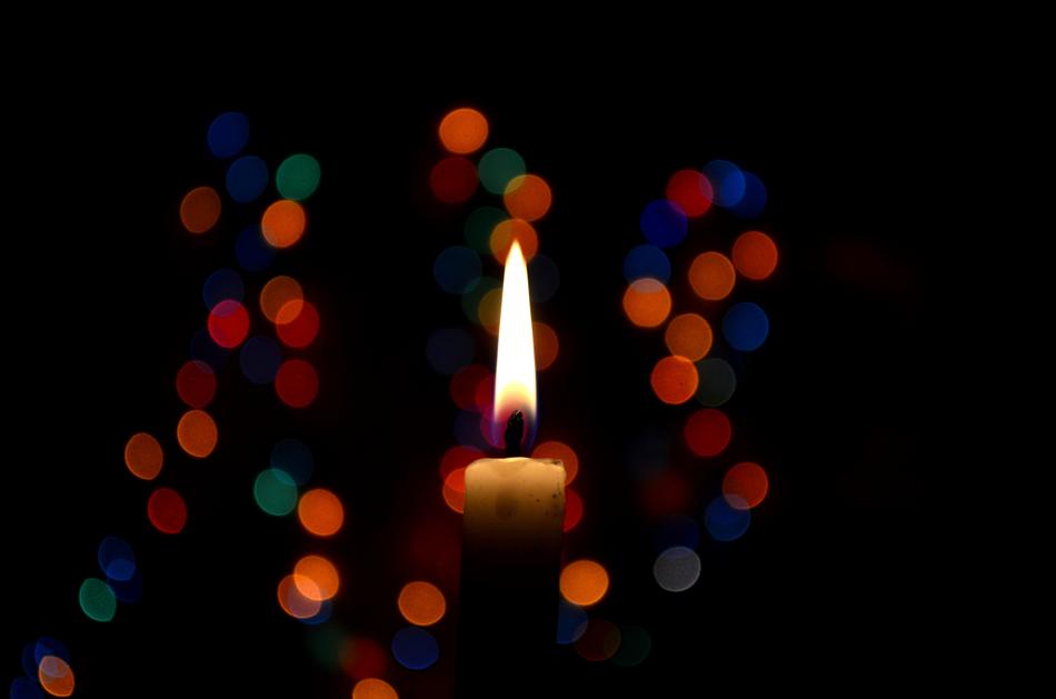 Candle Bokeh Christmas