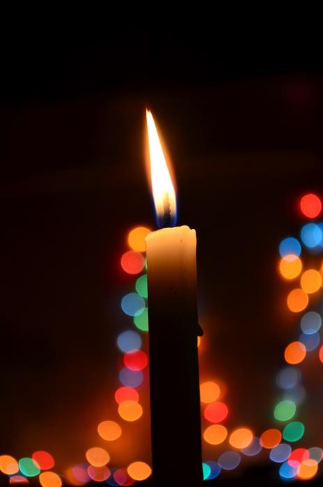 Candle Bokeh Christmas