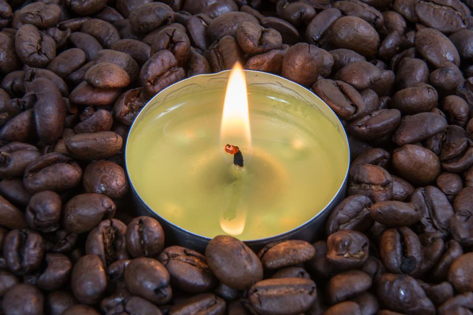 Tealight and Coffee Beans