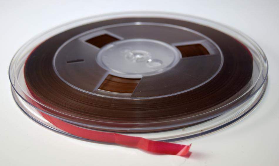 Vintage spool tape close up