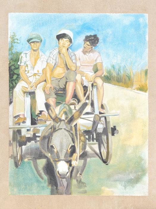Mural Sardinia Donkey