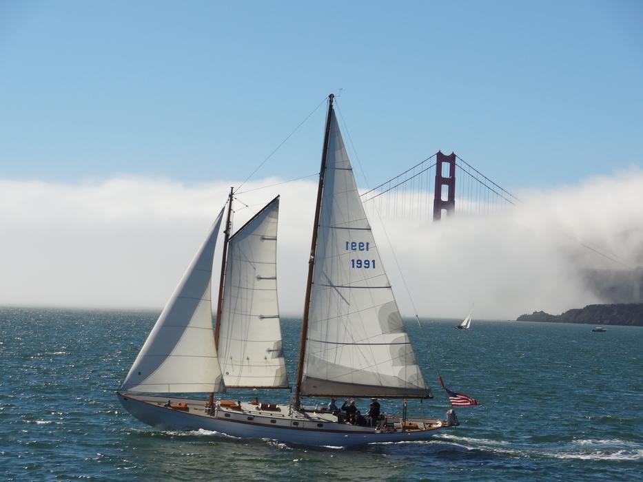 Sailboat San Francisco Golden Gate