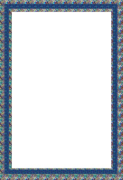 picture frame blue