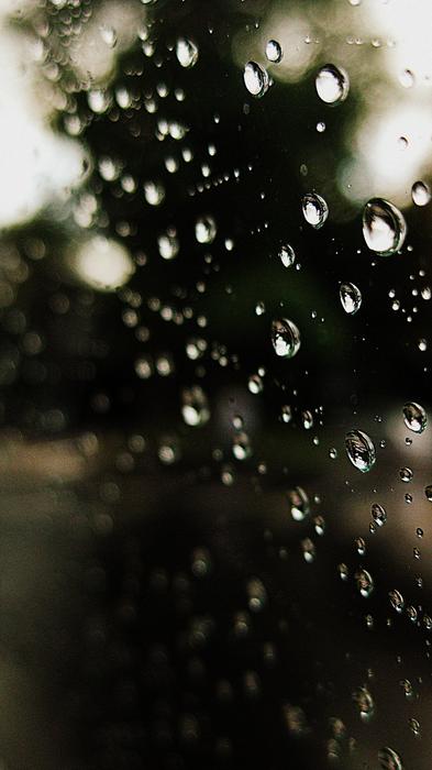 Drops Rain Water