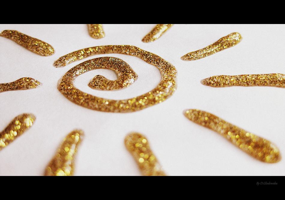 Sun Glitter Art