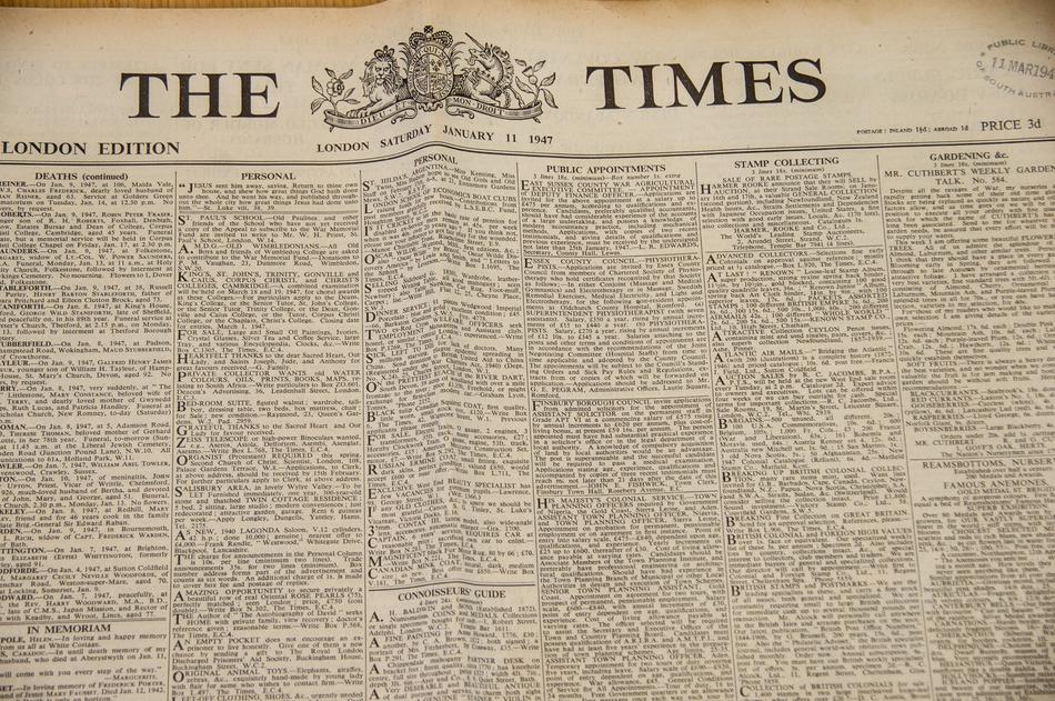 The Times Newspaper Historic