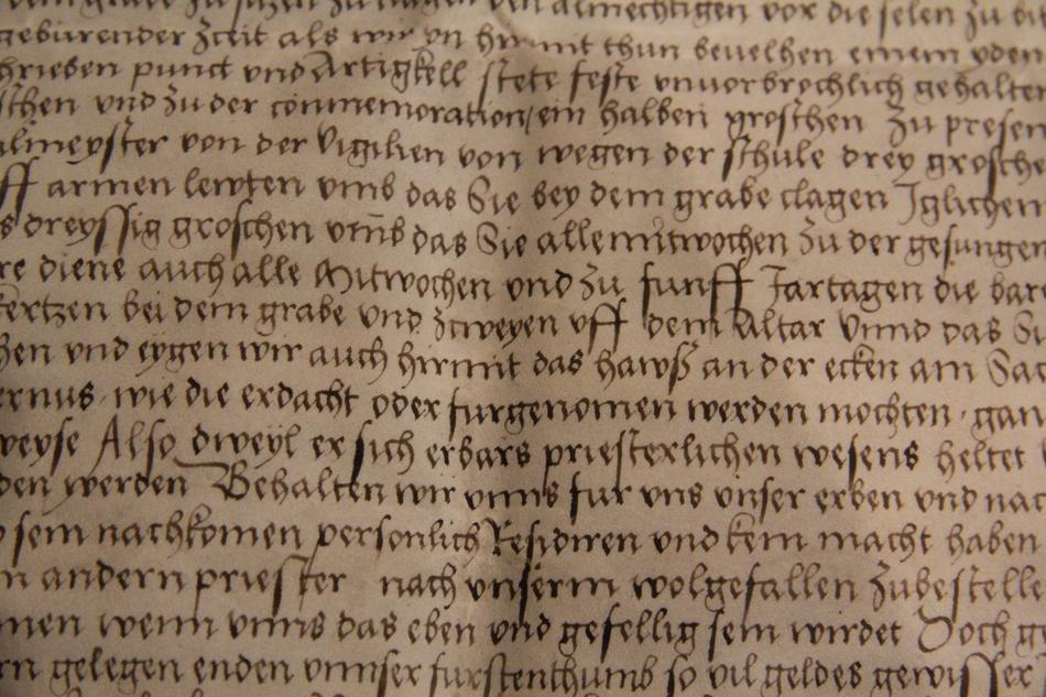 Old German Handwriting Letter words