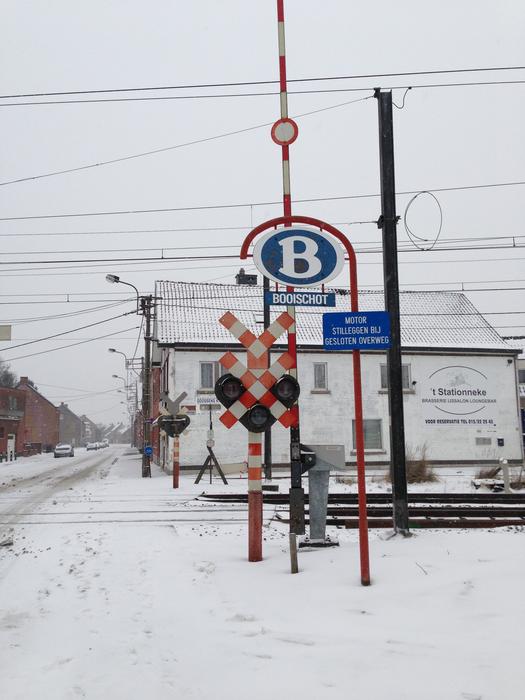 Railway Crossing Booischot Belgium