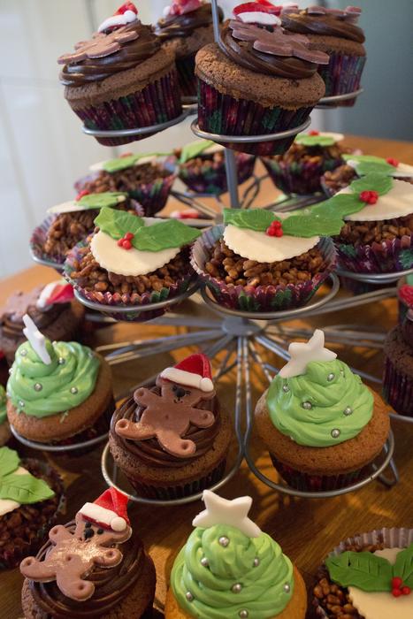 Cake Christmas Chocolate Rice