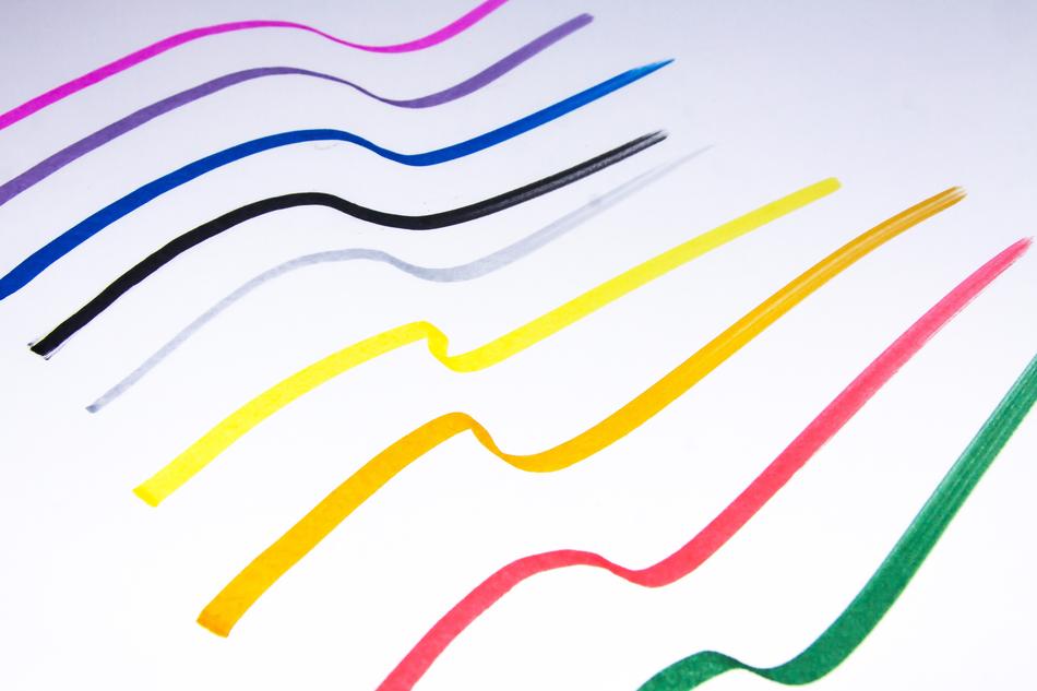 Strokes Color Samples Colorful