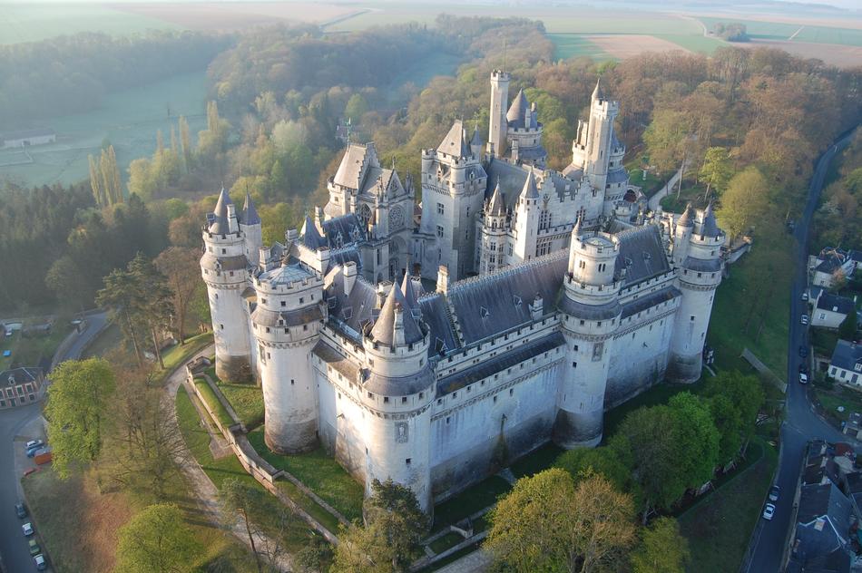 Shooting the castle from above