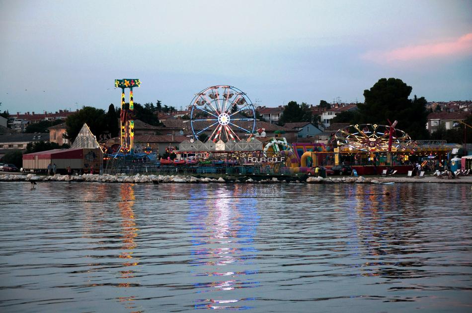 Amusement park at sea