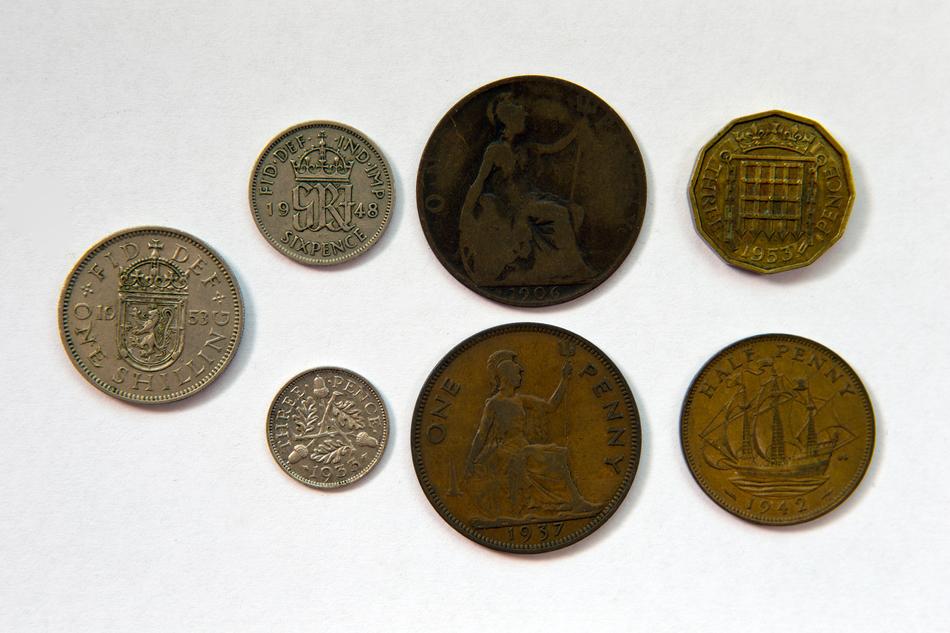 British Coinage Reverse Faces