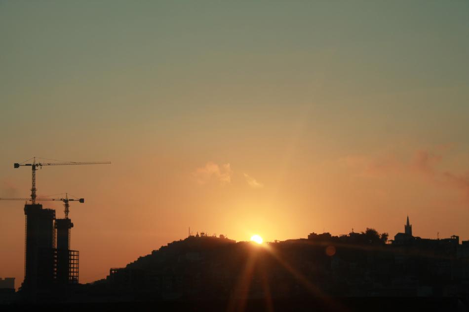 Rio De Jainero Sunrise Baukran