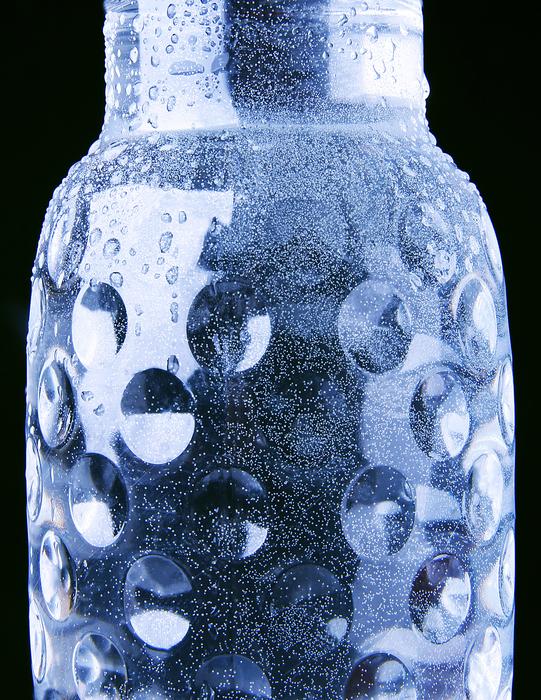 Blue Drops in Bottle