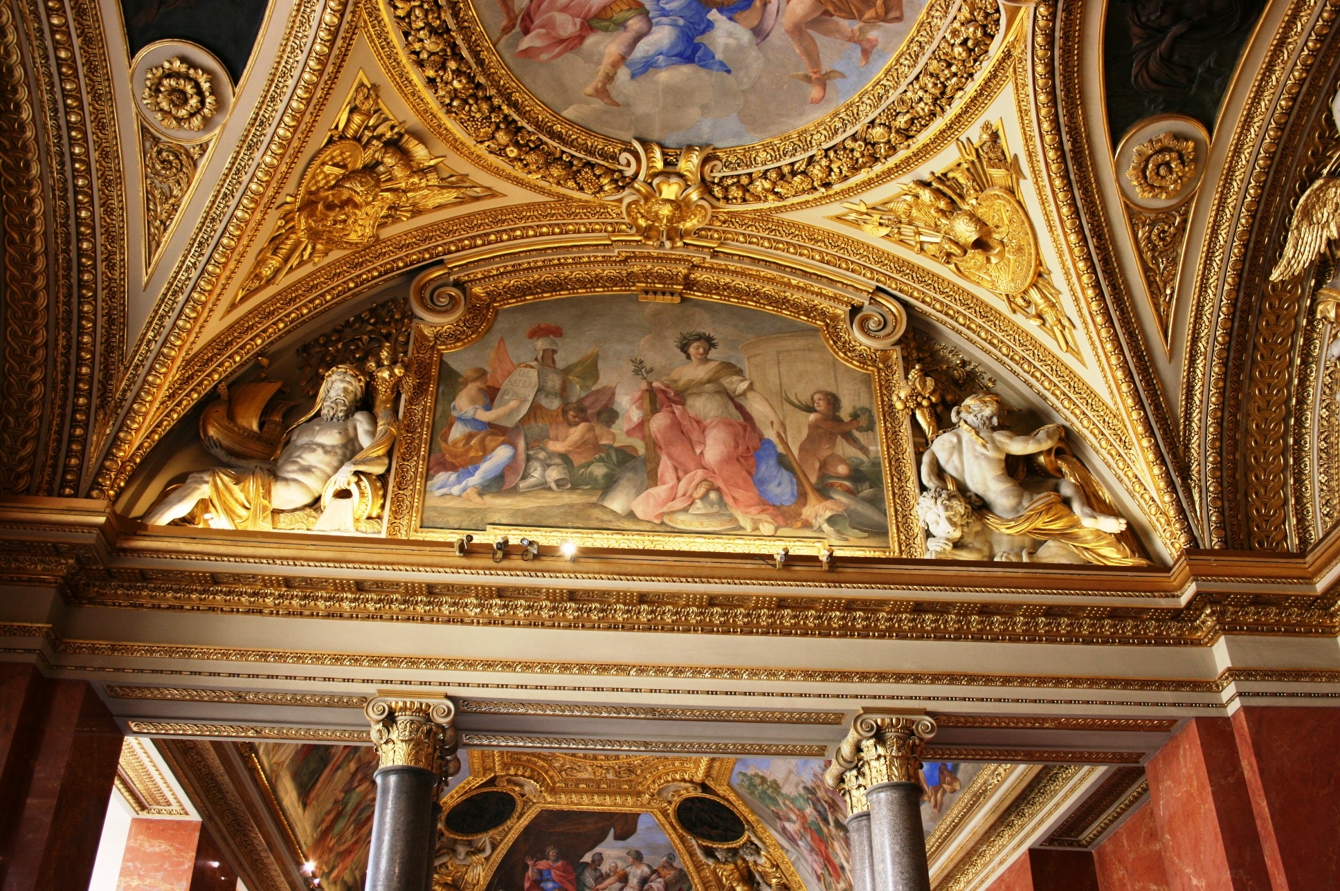 Louvre Museum Decorated Ceiling free image download