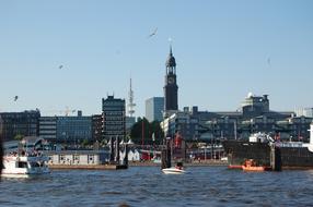 Hamburg Port Ships