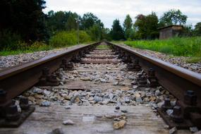 Railroad Tracks Railway Rails