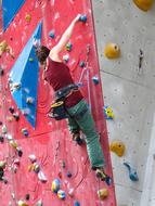 Climber Climbing Wall Arm Strength