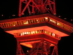 Radio Tower Berlin Night