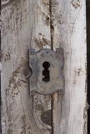 Lock on Wooden Door