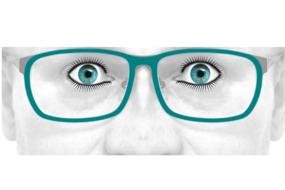 glasses eyes see photomontage face