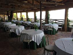summer restaurant courtyard