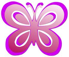 butterfly pink cute silhouette