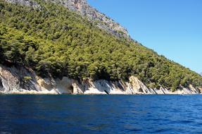 Blue Sea coastal Rock