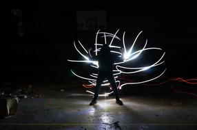 Ghost Abandoned Lightpainting