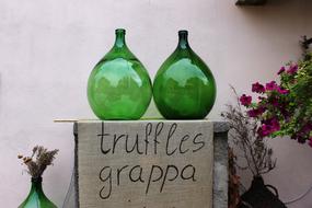 Bottles Grappa Green