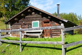 Hut Alpine Log Cabin