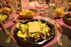 salad with cutlery