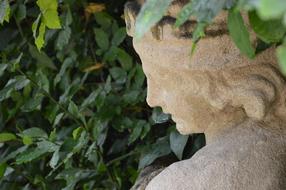 stone Statue Face in Rome