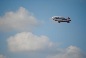 Blimp Clouds Sky