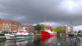 Fire Ship Ships Port