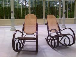 Rocking Chairs Elderly Still Life