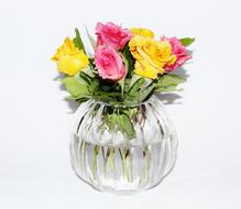 Vase Crystal Roses