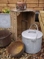 Vintage Zinc Container