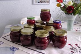 Jam Strawberry Glasses Made