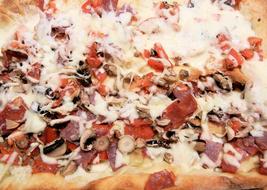 Pizza Mushrooms Salami