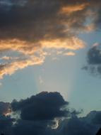evening Sky Light Clouds