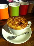 roasted coffee in cup