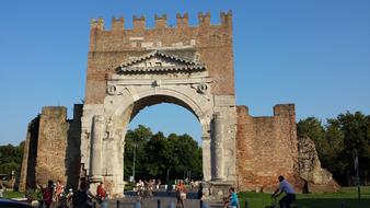 Arch of Augustus in Rimini, Italy