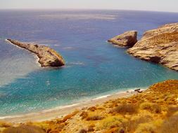 Folegandros Island sea coast