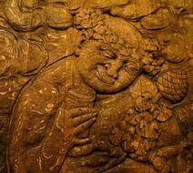 Carving Bacchus Cellar Wooden