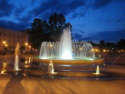 Fountain Nagykanizsa Night