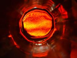 Glass Red Orange